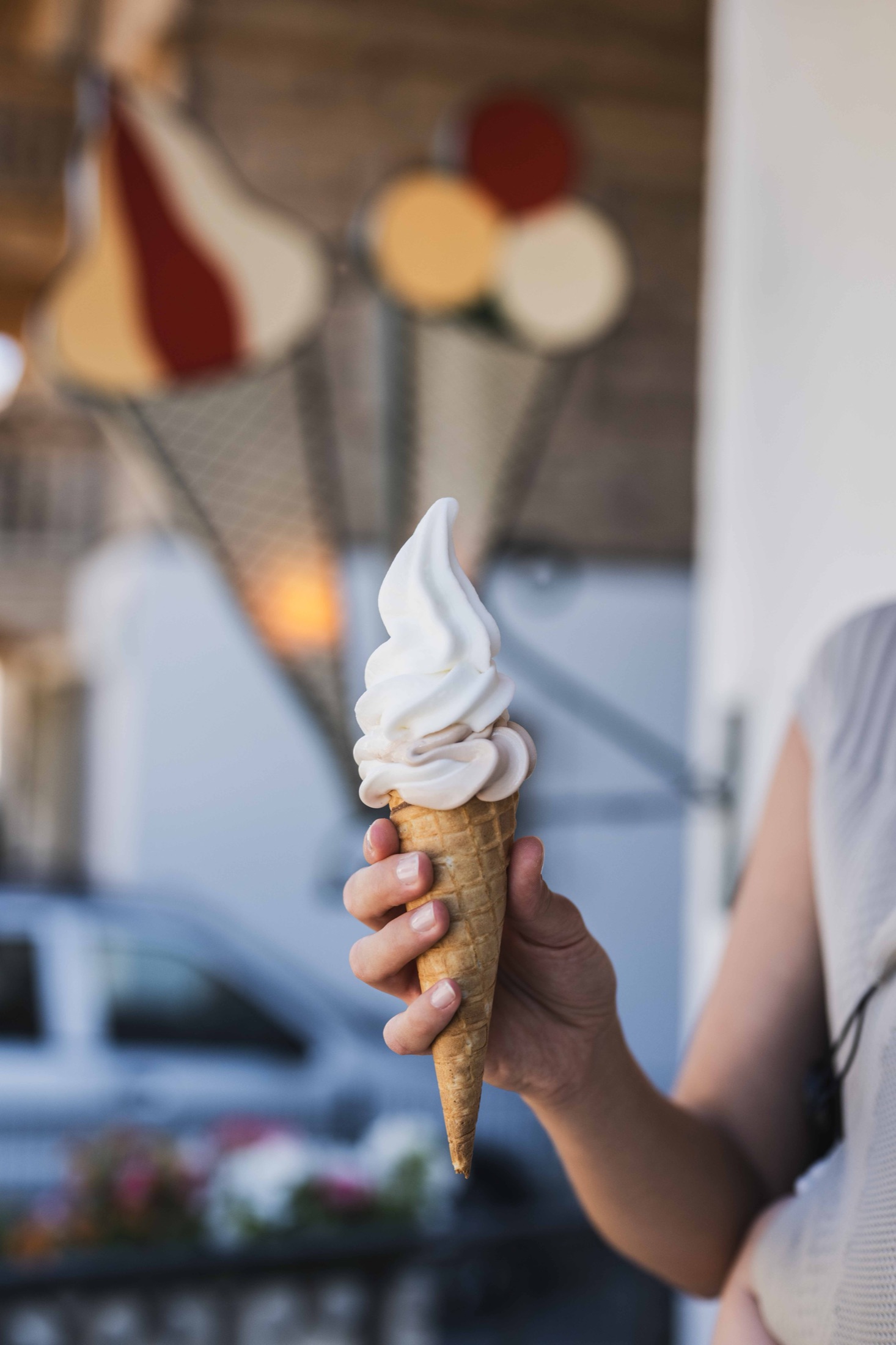 Hausgemachtes Milchcreme-Eis von Eis Brugger